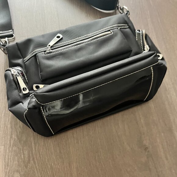 Black Nylon Shoulder/Crossbody Purse - Picture 10 of 13